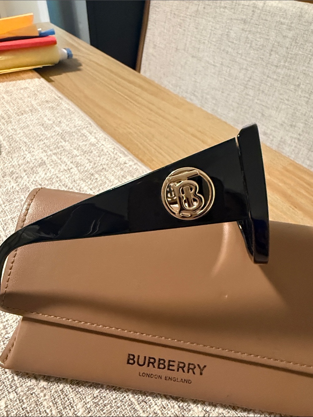 Burberry Black Oversized Square Women's Sunglasses - Picture 2 of 6